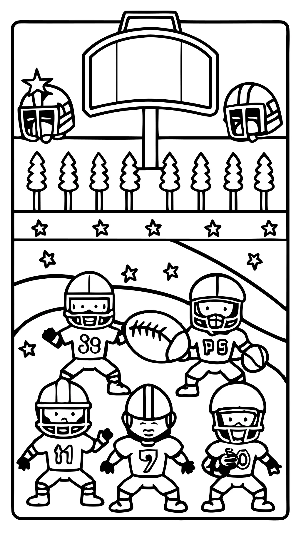 printable football coloring pages